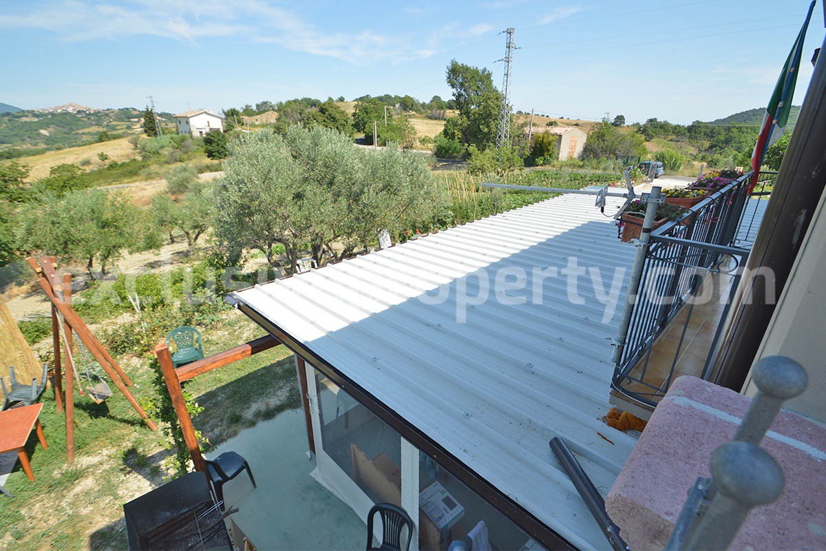 Stone Country Villa with Pool Fenced - Land and Majella Mountain Views for Sale in Abruzzo - Italy