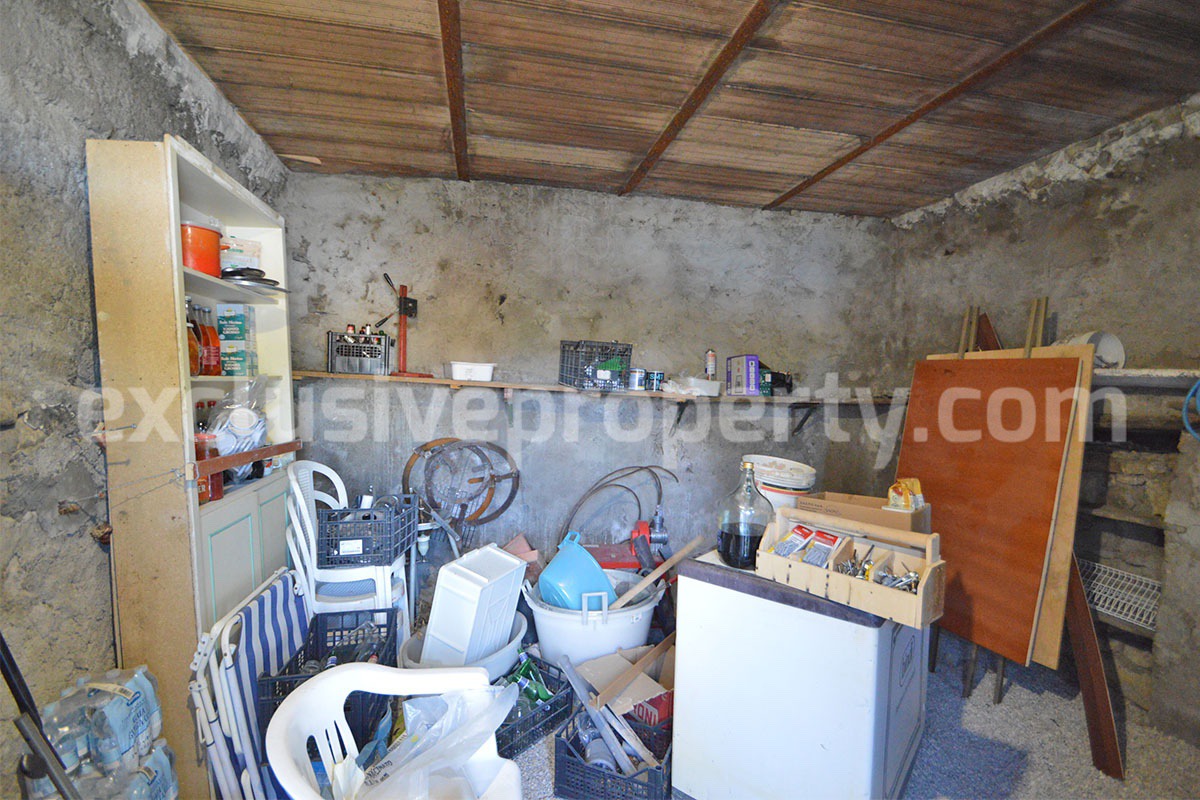 Stone Country Villa with Pool Fenced - Land and Majella Mountain Views for Sale in Abruzzo - Italy
