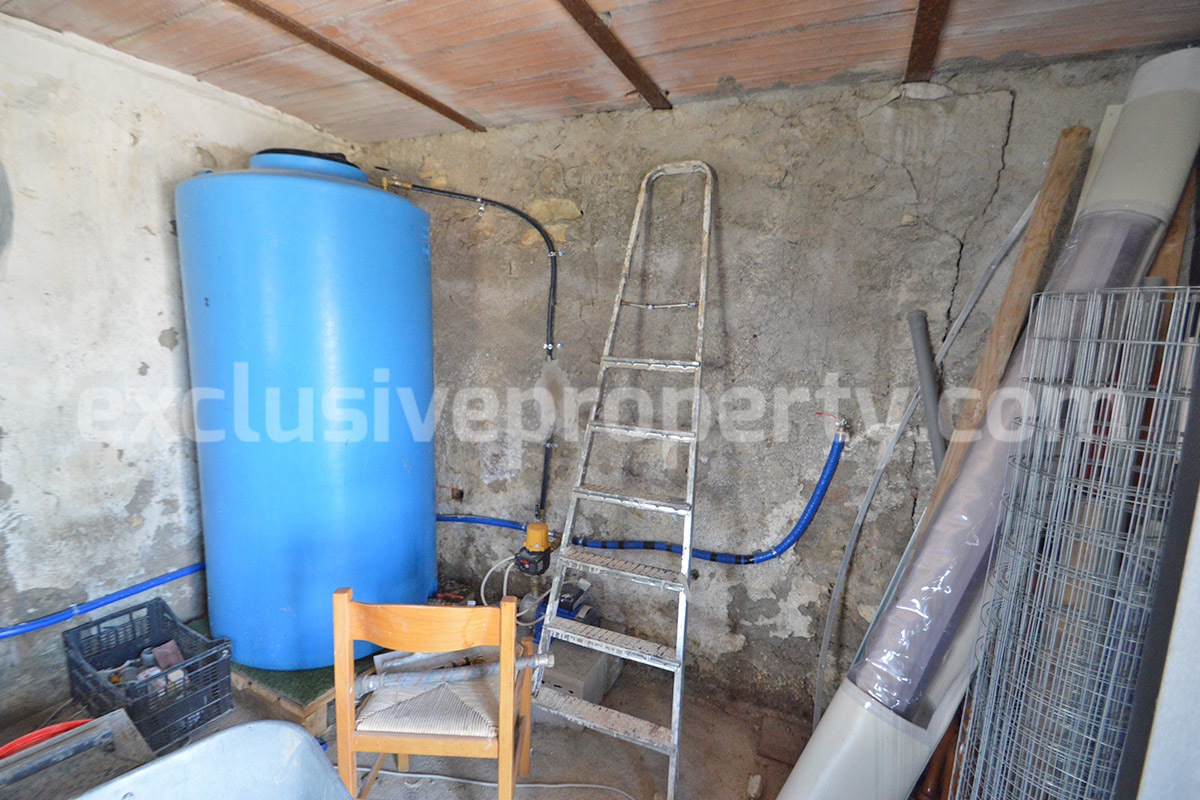 Stone Country Villa with Pool Fenced - Land and Majella Mountain Views for Sale in Abruzzo - Italy
