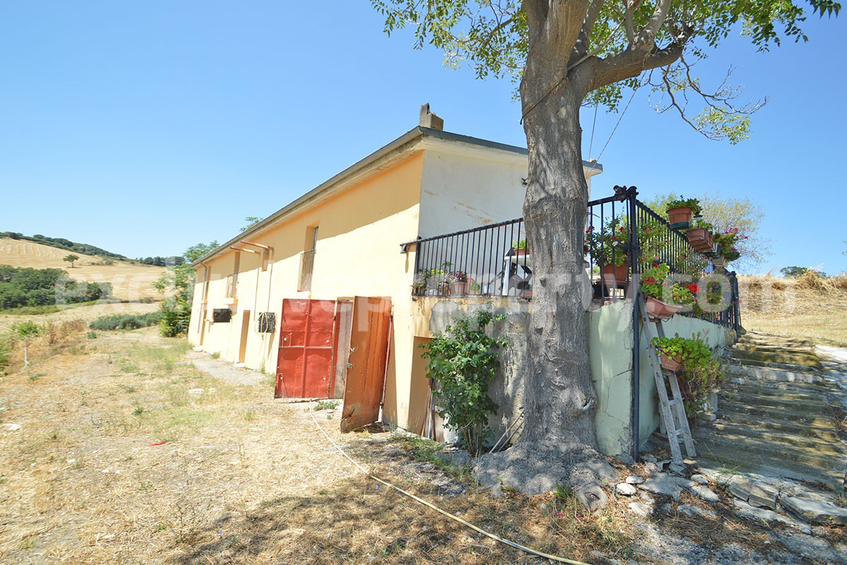 Stone Built Country House for Sale in Guardialfiera - Molise with 47000 Sq m Olive Trees and Panoramic Views