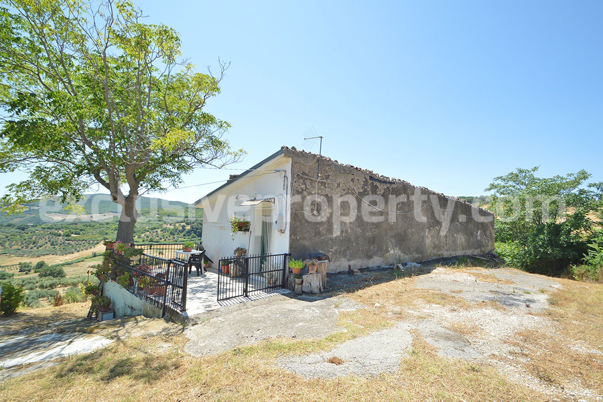 Stone Built Country House for Sale in Guardialfiera - Molise with 47000 Sq m Olive Trees and Panoramic Views
