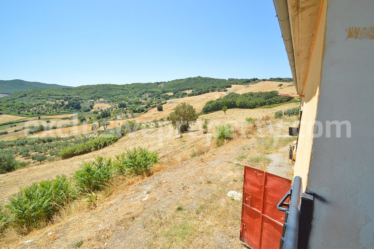 Stone Built Country House for Sale in Guardialfiera - Molise with 47000 Sq m Olive Trees and Panoramic Views