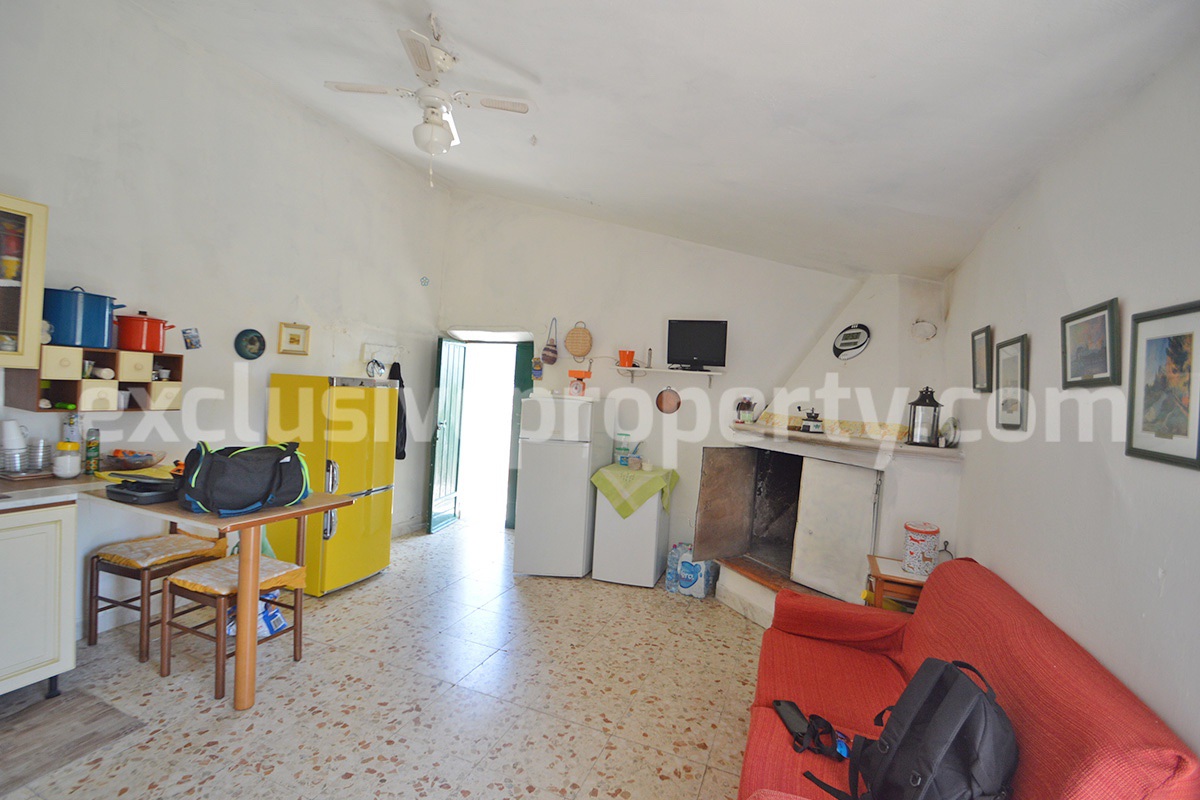 Stone Built Country House for Sale in Guardialfiera - Molise with 47000 Sq m Olive Trees and Panoramic Views