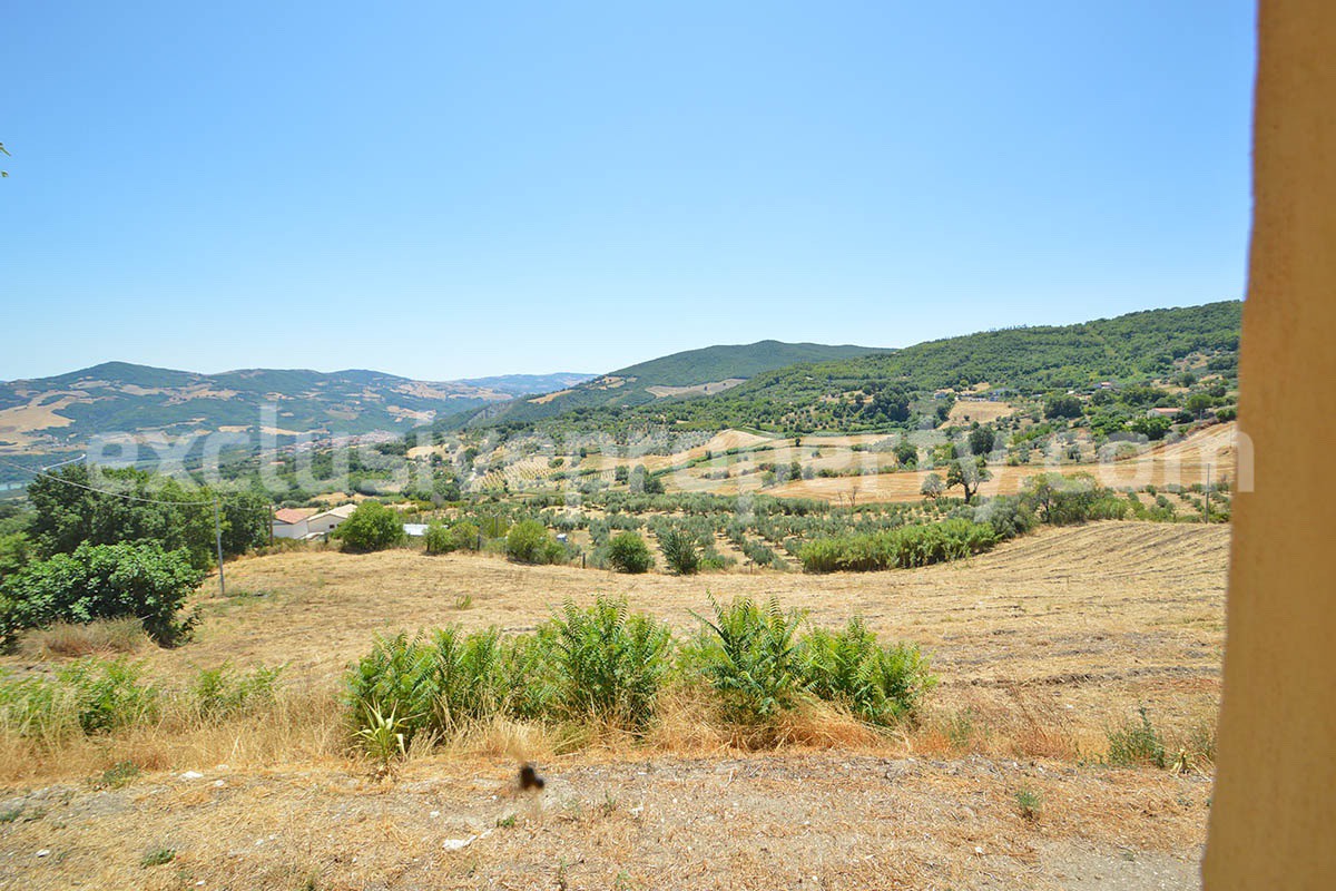 Stone Built Country House for Sale in Guardialfiera - Molise with 47000 Sq m Olive Trees and Panoramic Views