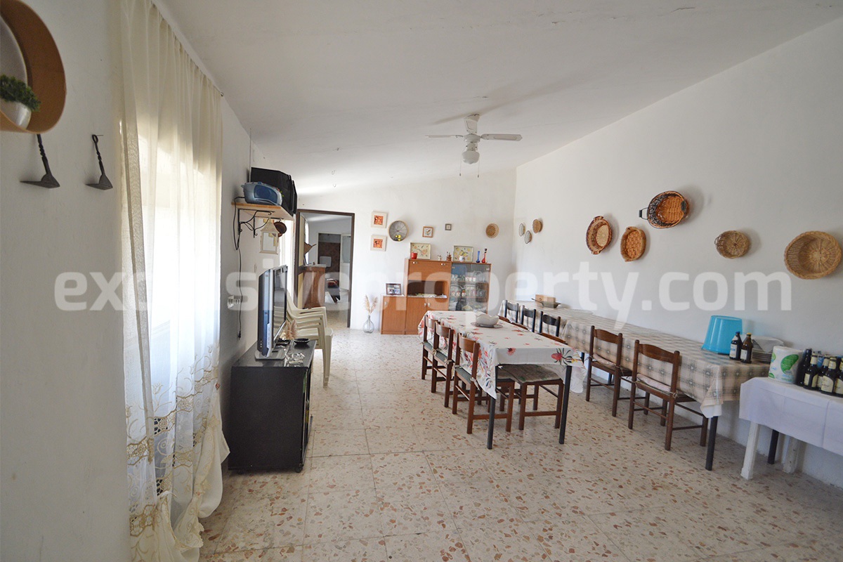 Stone Built Country House for Sale in Guardialfiera - Molise with 47000 Sq m Olive Trees and Panoramic Views