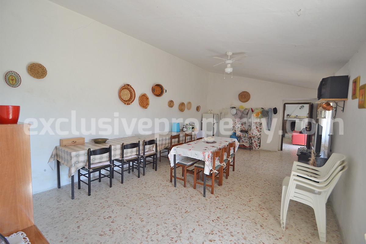 Stone Built Country House for Sale in Guardialfiera - Molise with 47000 Sq m Olive Trees and Panoramic Views