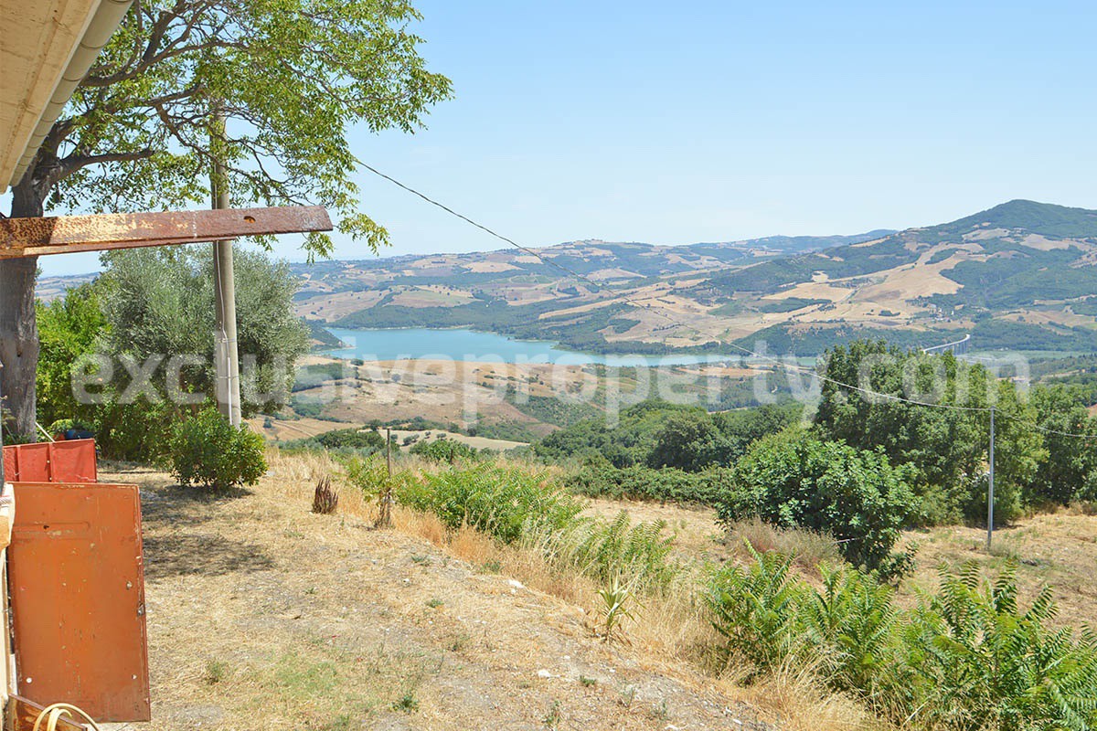 Stone Built Country House for Sale in Guardialfiera - Molise with 47000 Sq m Olive Trees and Panoramic Views