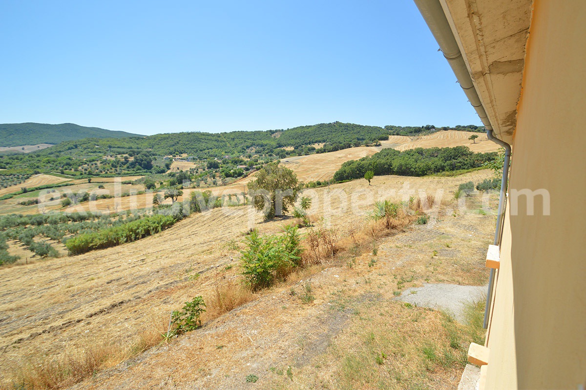 Stone Built Country House for Sale in Guardialfiera - Molise with 47000 Sq m Olive Trees and Panoramic Views