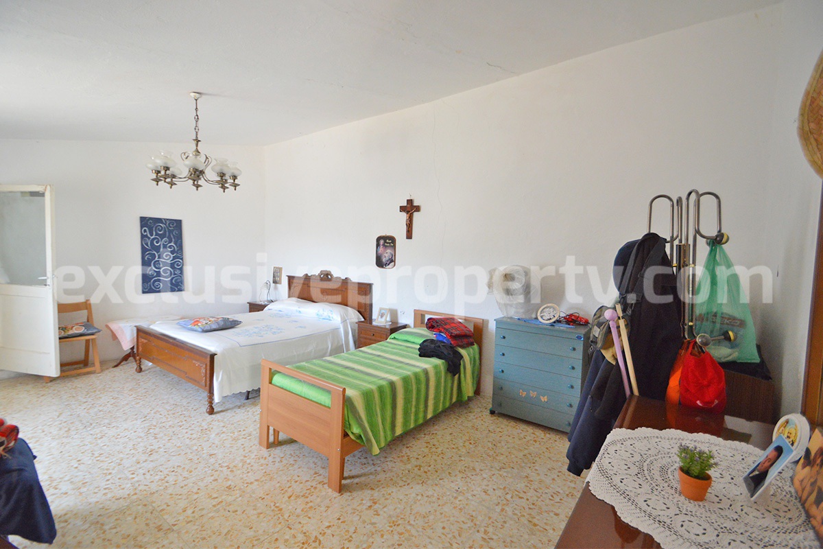 Stone Built Country House for Sale in Guardialfiera - Molise with 47000 Sq m Olive Trees and Panoramic Views