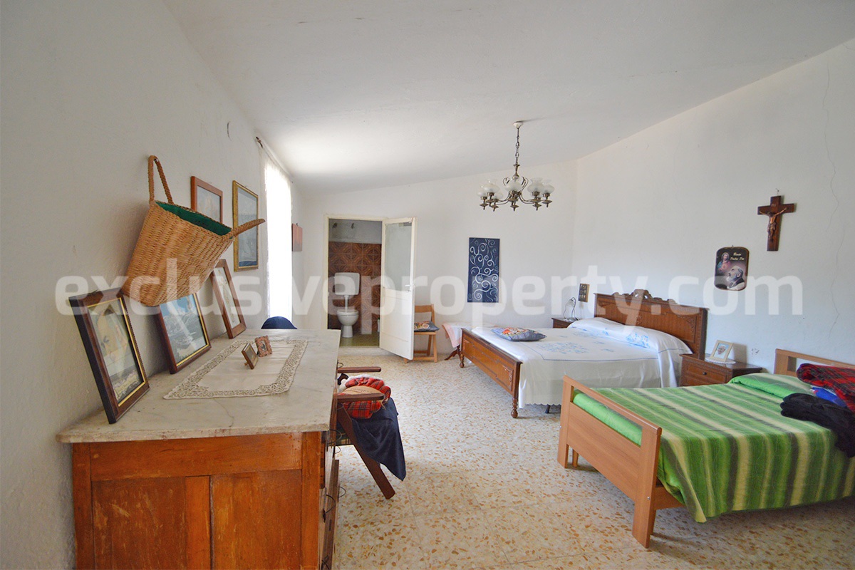Stone Built Country House for Sale in Guardialfiera - Molise with 47000 Sq m Olive Trees and Panoramic Views