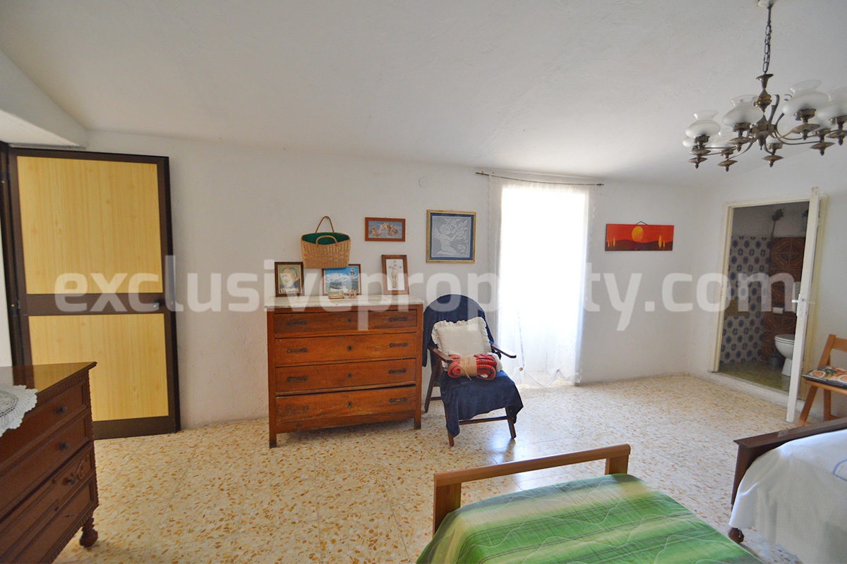 Stone Built Country House for Sale in Guardialfiera - Molise with 47000 Sq m Olive Trees and Panoramic Views