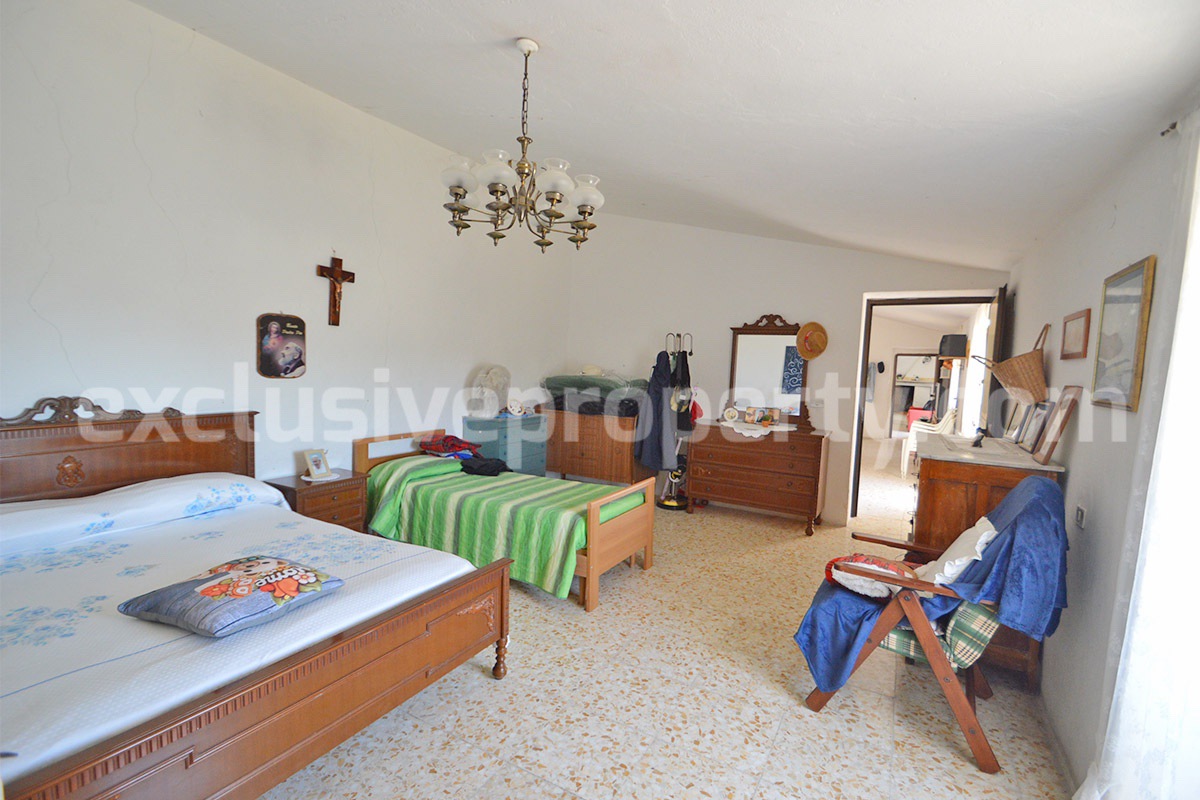 Stone Built Country House for Sale in Guardialfiera - Molise with 47000 Sq m Olive Trees and Panoramic Views