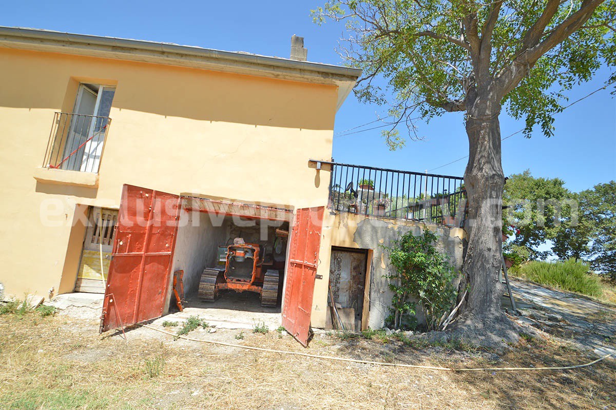 Stone Built Country House for Sale in Guardialfiera - Molise with 47000 Sq m Olive Trees and Panoramic Views