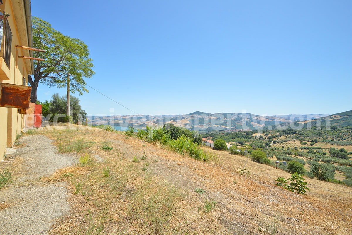 Stone Built Country House for Sale in Guardialfiera - Molise with 47000 Sq m Olive Trees and Panoramic Views