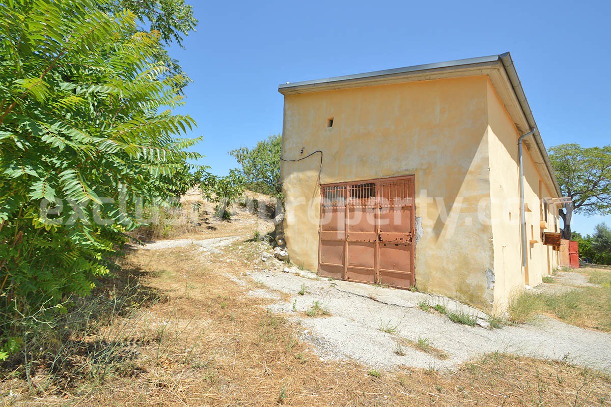 Stone Built Country House for Sale in Guardialfiera - Molise with 47000 Sq m Olive Trees and Panoramic Views