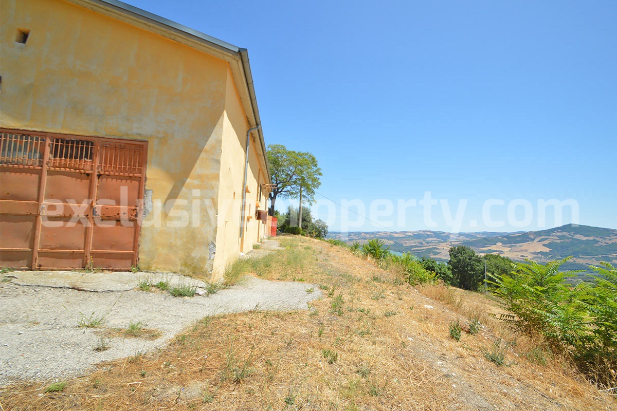 Stone Built Country House for Sale in Guardialfiera - Molise with 47000 Sq m Olive Trees and Panoramic Views
