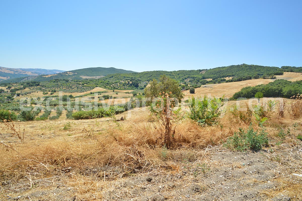 Stone Built Country House for Sale in Guardialfiera - Molise with 47000 Sq m Olive Trees and Panoramic Views