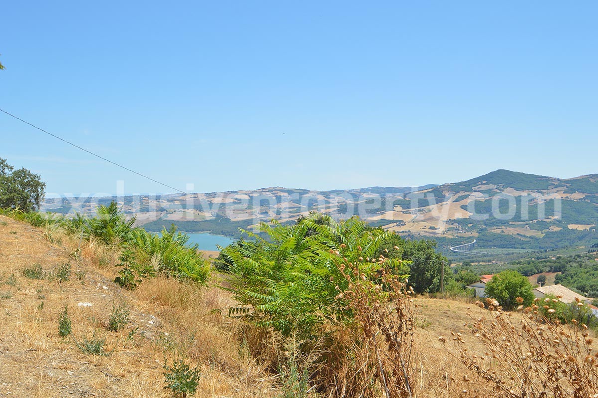 Stone Built Country House for Sale in Guardialfiera - Molise with 47000 Sq m Olive Trees and Panoramic Views