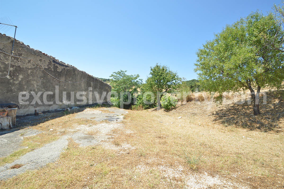 Stone Built Country House for Sale in Guardialfiera - Molise with 47000 Sq m Olive Trees and Panoramic Views