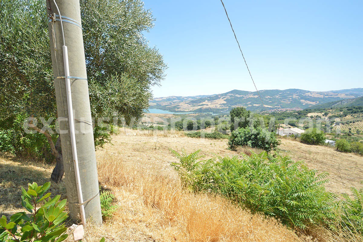 Stone Built Country House for Sale in Guardialfiera - Molise with 47000 Sq m Olive Trees and Panoramic Views