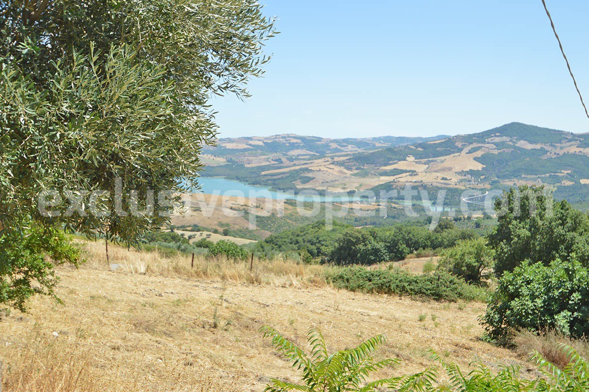 Stone Built Country House for Sale in Guardialfiera - Molise with 47000 Sq m Olive Trees and Panoramic Views