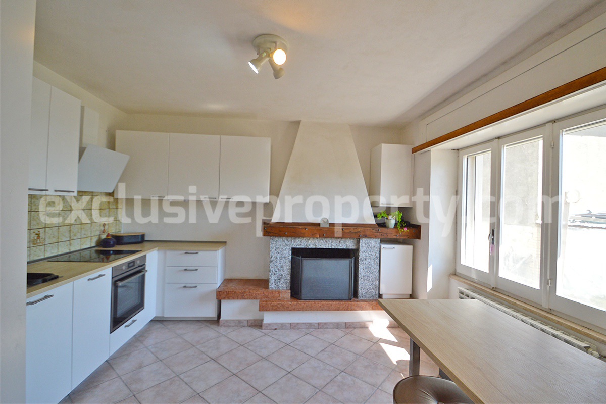 Spacious Habitable Semi-Detached House with Balcony and Hill Views for Sale in Abruzzo - Italy