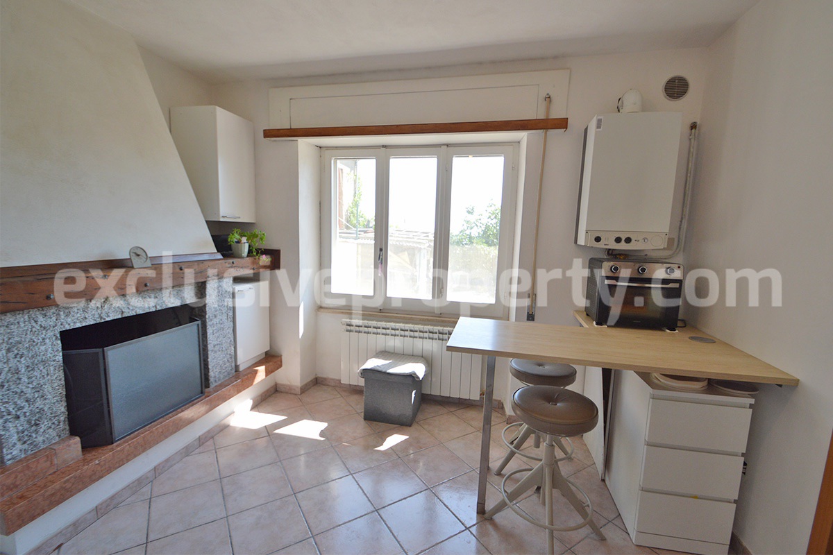 Spacious Habitable Semi-Detached House with Balcony and Hill Views for Sale in Abruzzo - Italy