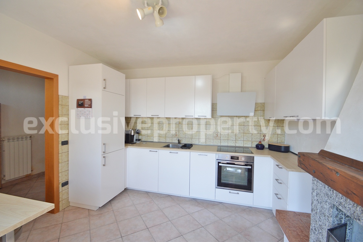Spacious Habitable Semi-Detached House with Balcony and Hill Views for Sale in Abruzzo - Italy