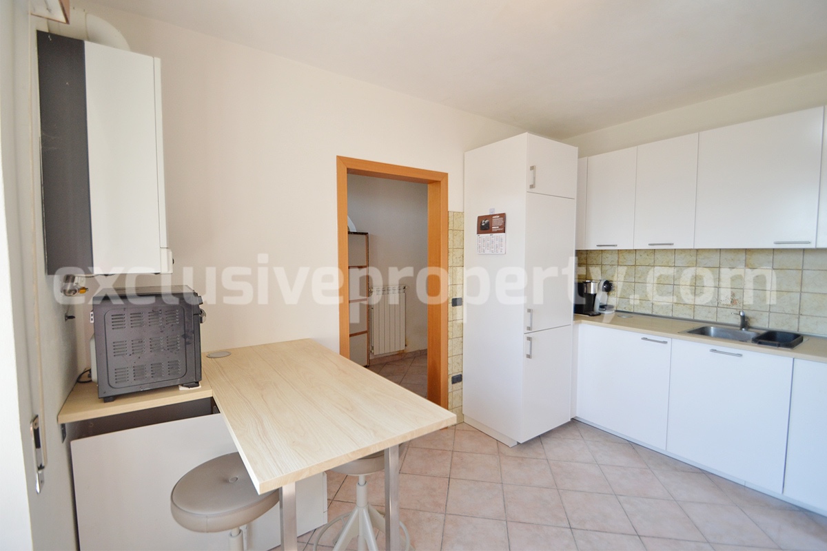 Spacious Habitable Semi-Detached House with Balcony and Hill Views for Sale in Abruzzo - Italy