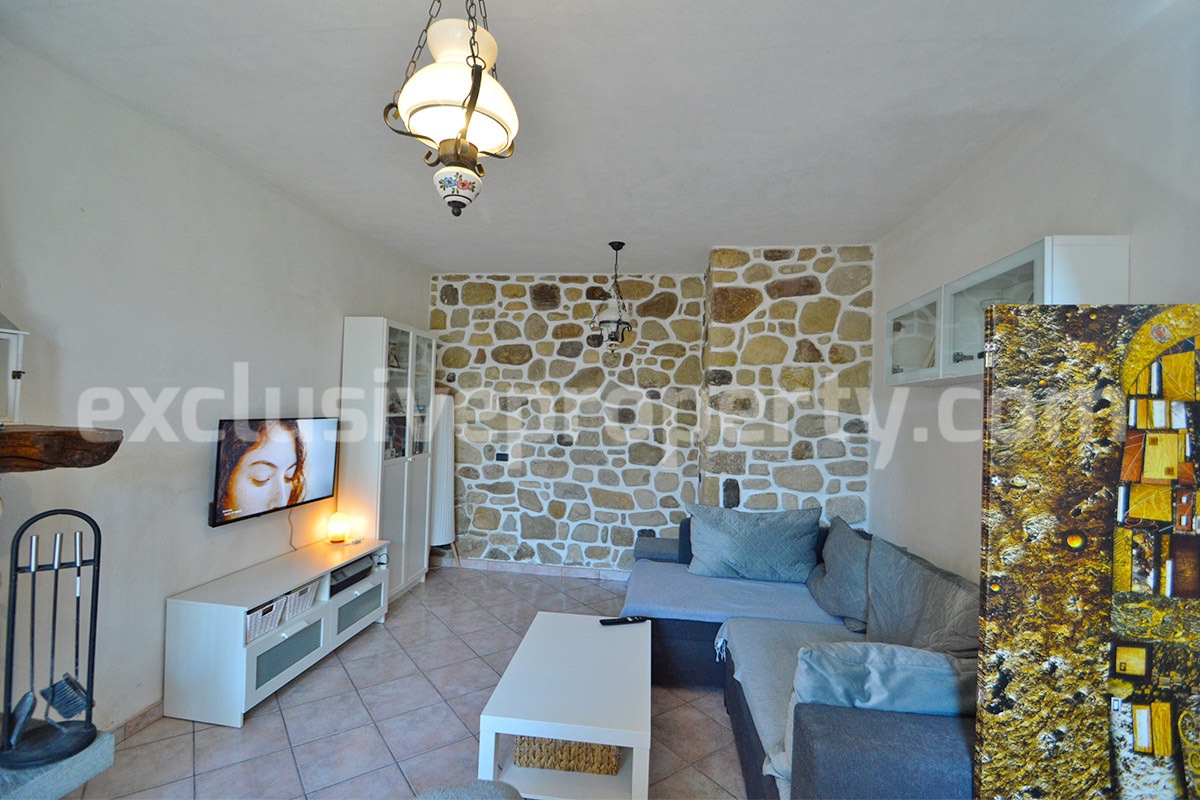 Spacious Habitable Semi-Detached House with Balcony and Hill Views for Sale in Abruzzo - Italy