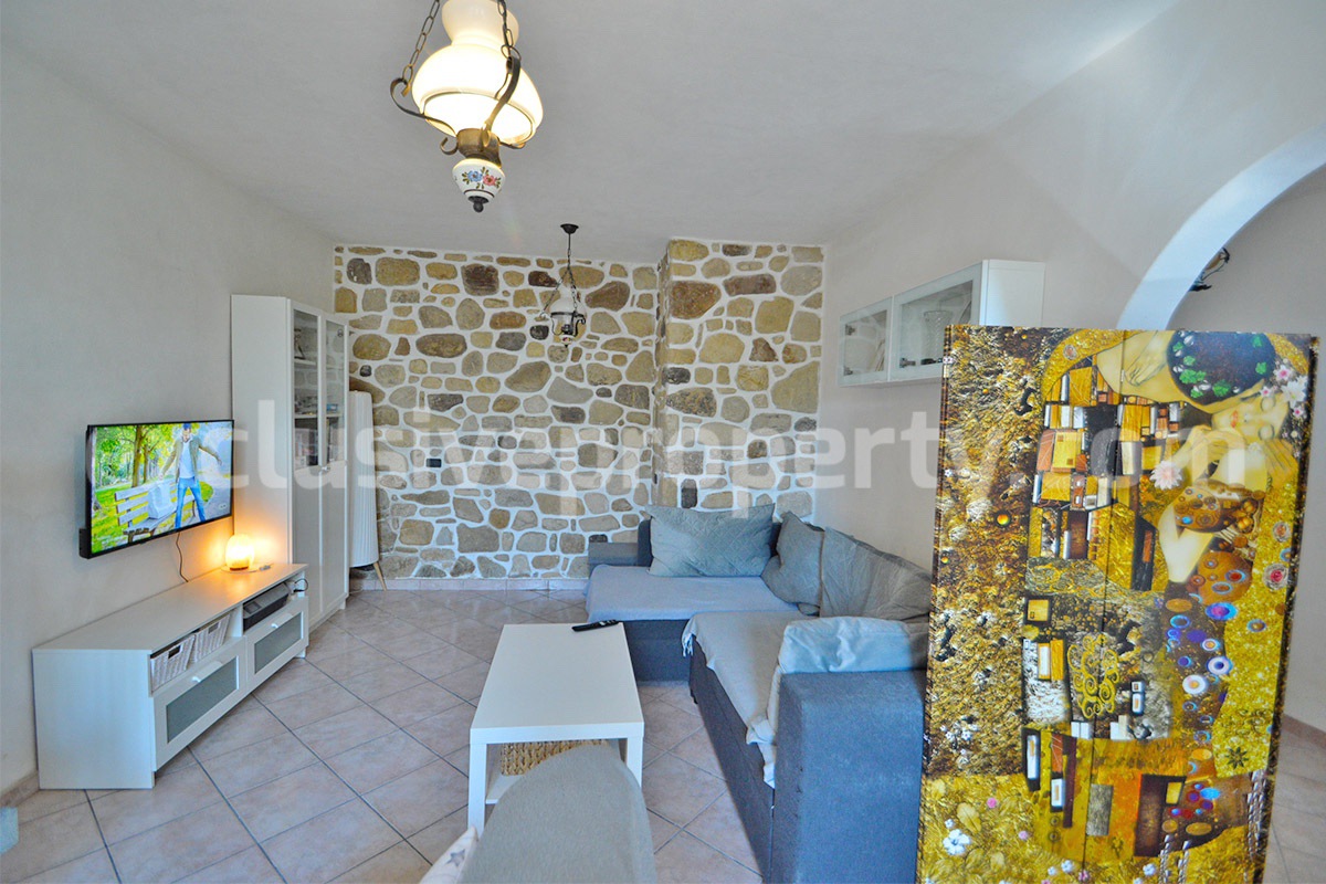 Spacious Habitable Semi-Detached House with Balcony and Hill Views for Sale in Abruzzo - Italy