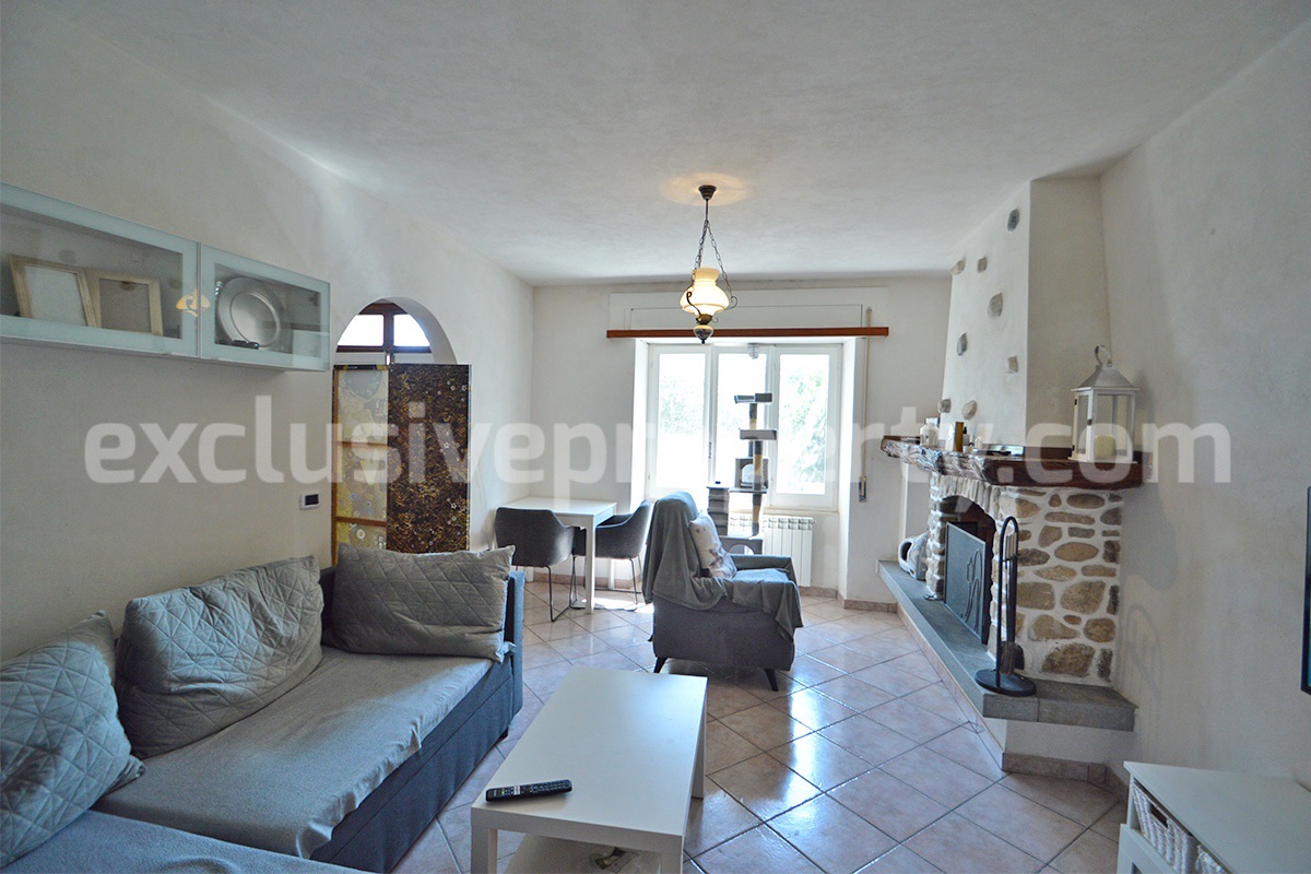 Spacious Habitable Semi-Detached House with Balcony and Hill Views for Sale in Abruzzo - Italy