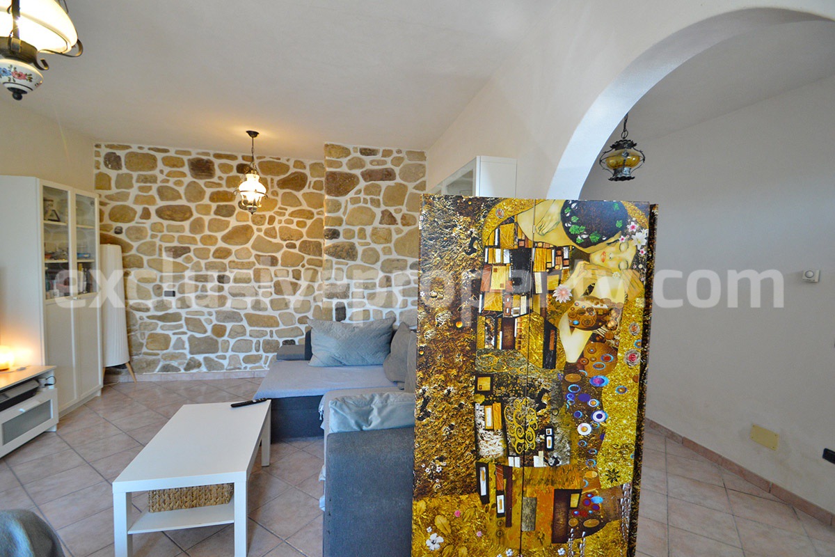 Spacious Habitable Semi-Detached House with Balcony and Hill Views for Sale in Abruzzo - Italy