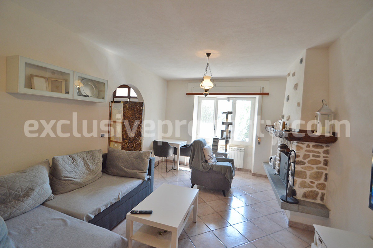 Spacious Habitable Semi-Detached House with Balcony and Hill Views for Sale in Abruzzo - Italy