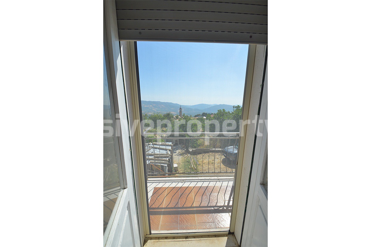 Spacious Habitable Semi-Detached House with Balcony and Hill Views for Sale in Abruzzo - Italy