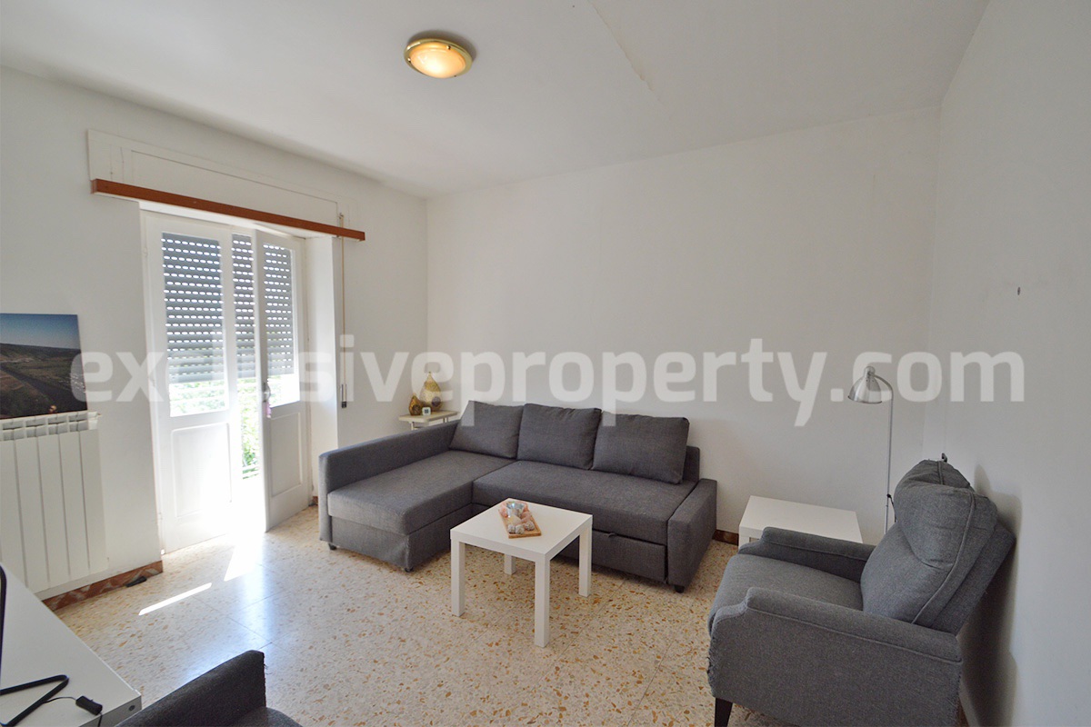 Spacious Habitable Semi-Detached House with Balcony and Hill Views for Sale in Abruzzo - Italy