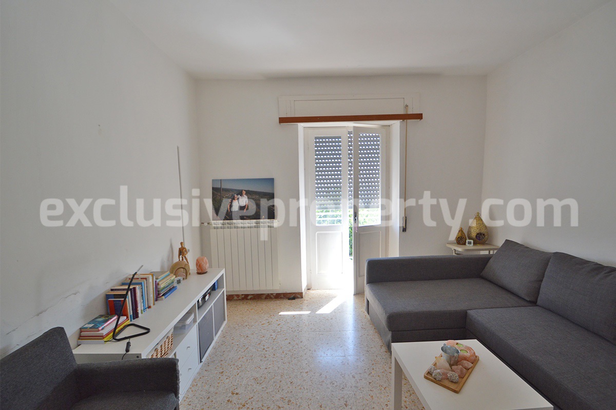 Spacious Habitable Semi-Detached House with Balcony and Hill Views for Sale in Abruzzo - Italy