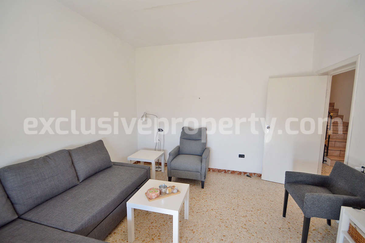 Spacious Habitable Semi-Detached House with Balcony and Hill Views for Sale in Abruzzo - Italy