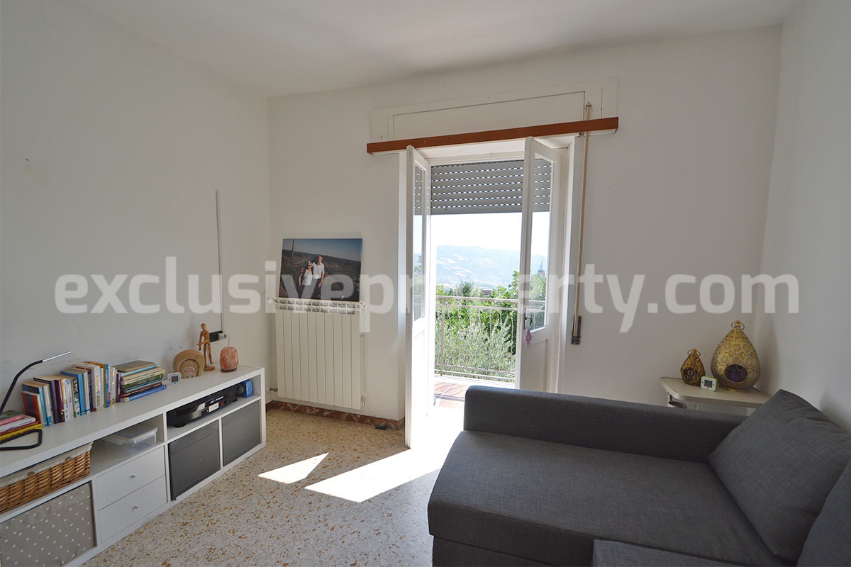 Spacious Habitable Semi-Detached House with Balcony and Hill Views for Sale in Abruzzo - Italy
