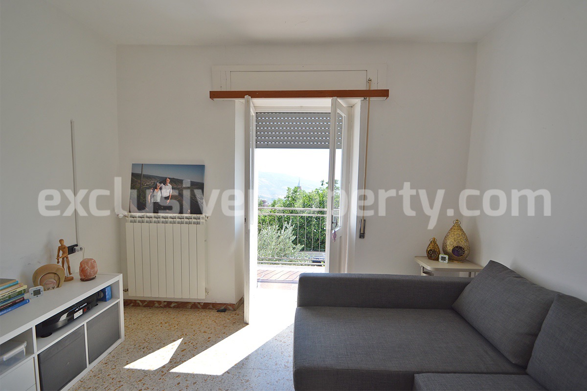 Spacious Habitable Semi-Detached House with Balcony and Hill Views for Sale in Abruzzo - Italy