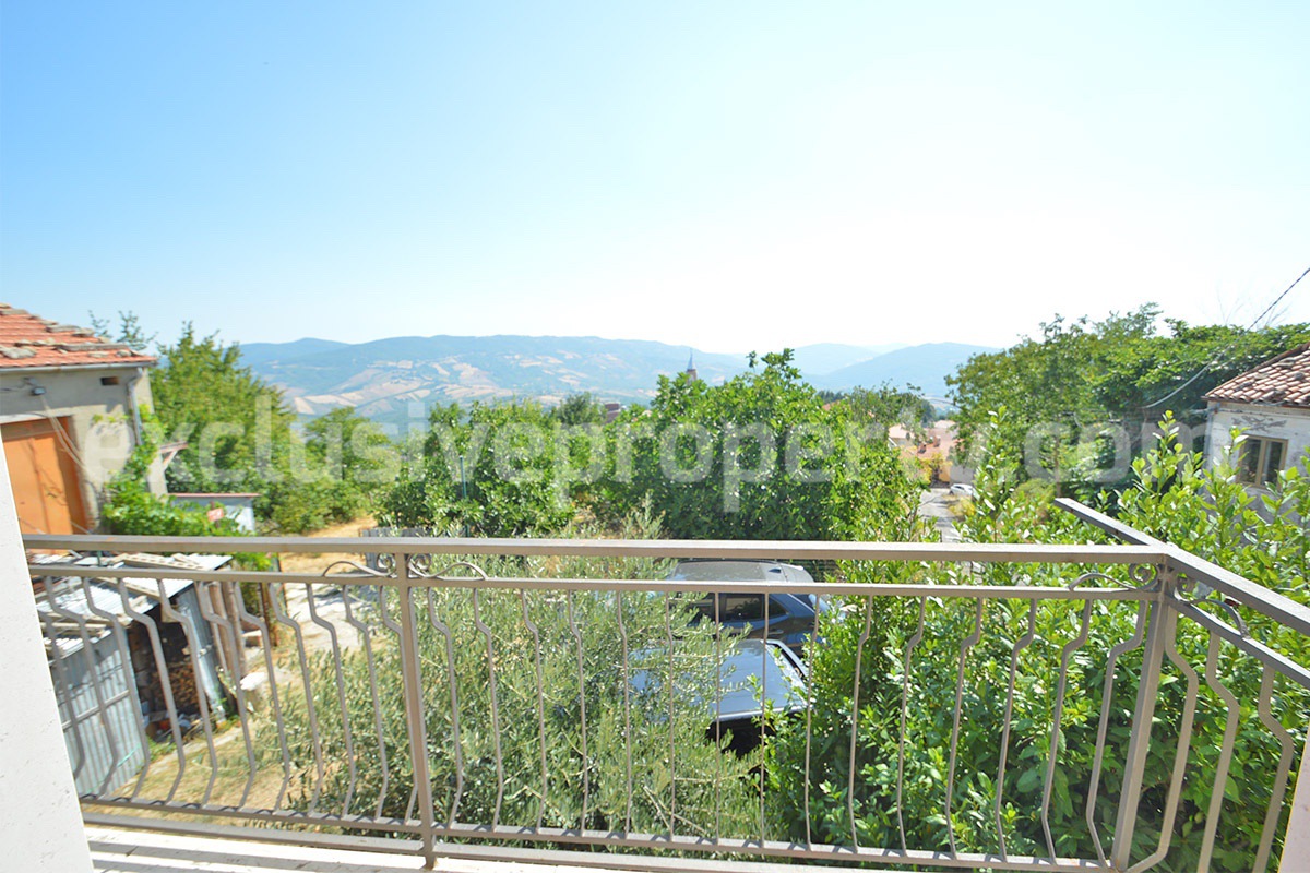Spacious Habitable Semi-Detached House with Balcony and Hill Views for Sale in Abruzzo - Italy