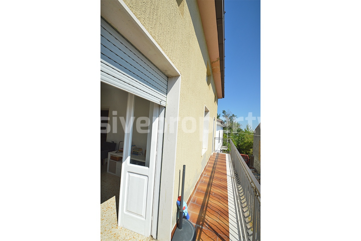 Spacious Habitable Semi-Detached House with Balcony and Hill Views for Sale in Abruzzo - Italy