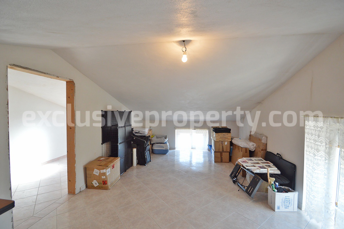 Spacious Habitable Semi-Detached House with Balcony and Hill Views for Sale in Abruzzo - Italy