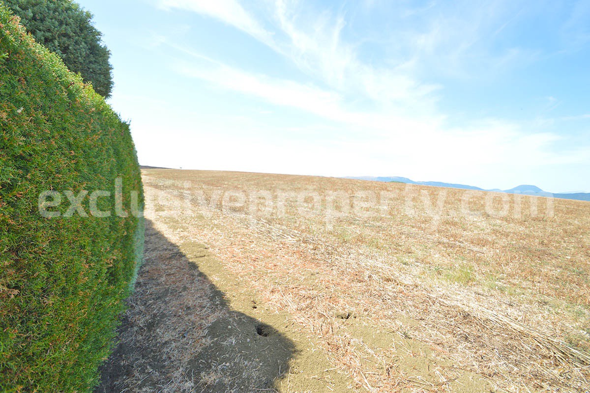 Habitable Country House with Nearly 2 Hectares of Flat Land - Garage and Attic for Sale in Molise - Italy