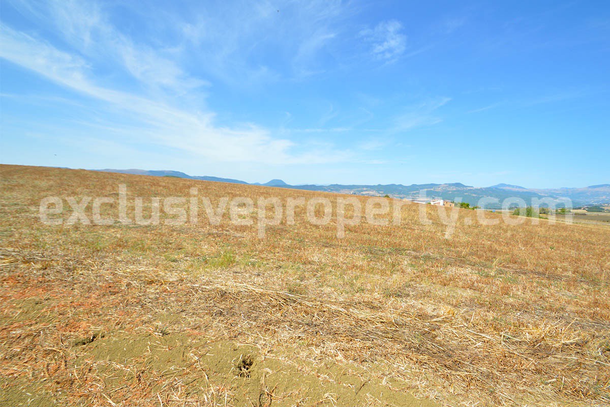 Habitable Country House with Nearly 2 Hectares of Flat Land - Garage and Attic for Sale in Molise - Italy