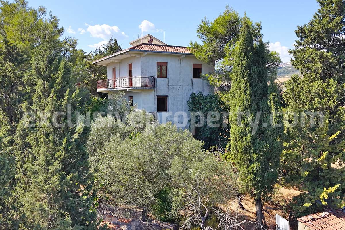 Country House with Olive Grove - Garage and Panoramic Terrace for Sale in Trivento - Molise - Italy