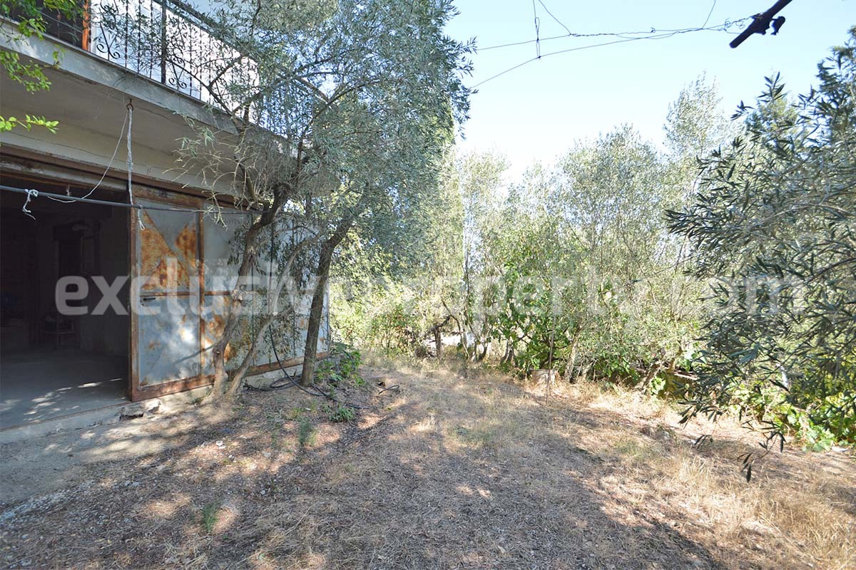 Country House with Olive Grove - Garage and Panoramic Terrace for Sale in Trivento - Molise - Italy