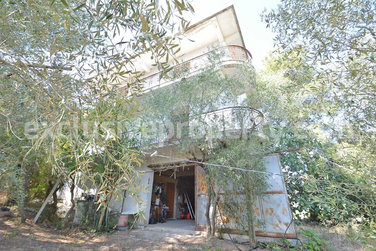 Country House with Olive Grove - Garage and Panoramic Terrace for Sale in Trivento - Molise - Italy