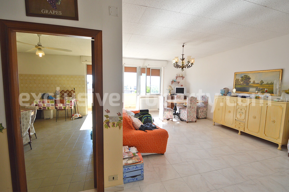 Sea View Apartment for Sale in San Salvo - Abruzzo - Large Balcony - Garage and Private Parking Near the Sea