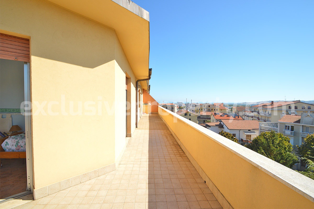 Sea View Apartment for Sale in San Salvo - Abruzzo - Large Balcony - Garage and Private Parking Near the Sea